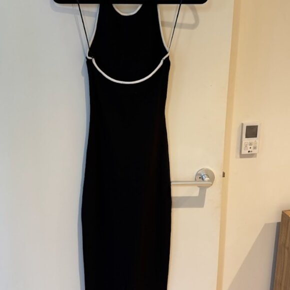 DISSH KARLIE BLACK BIND HALTER KNIT DRESS - Picture 4 of 7